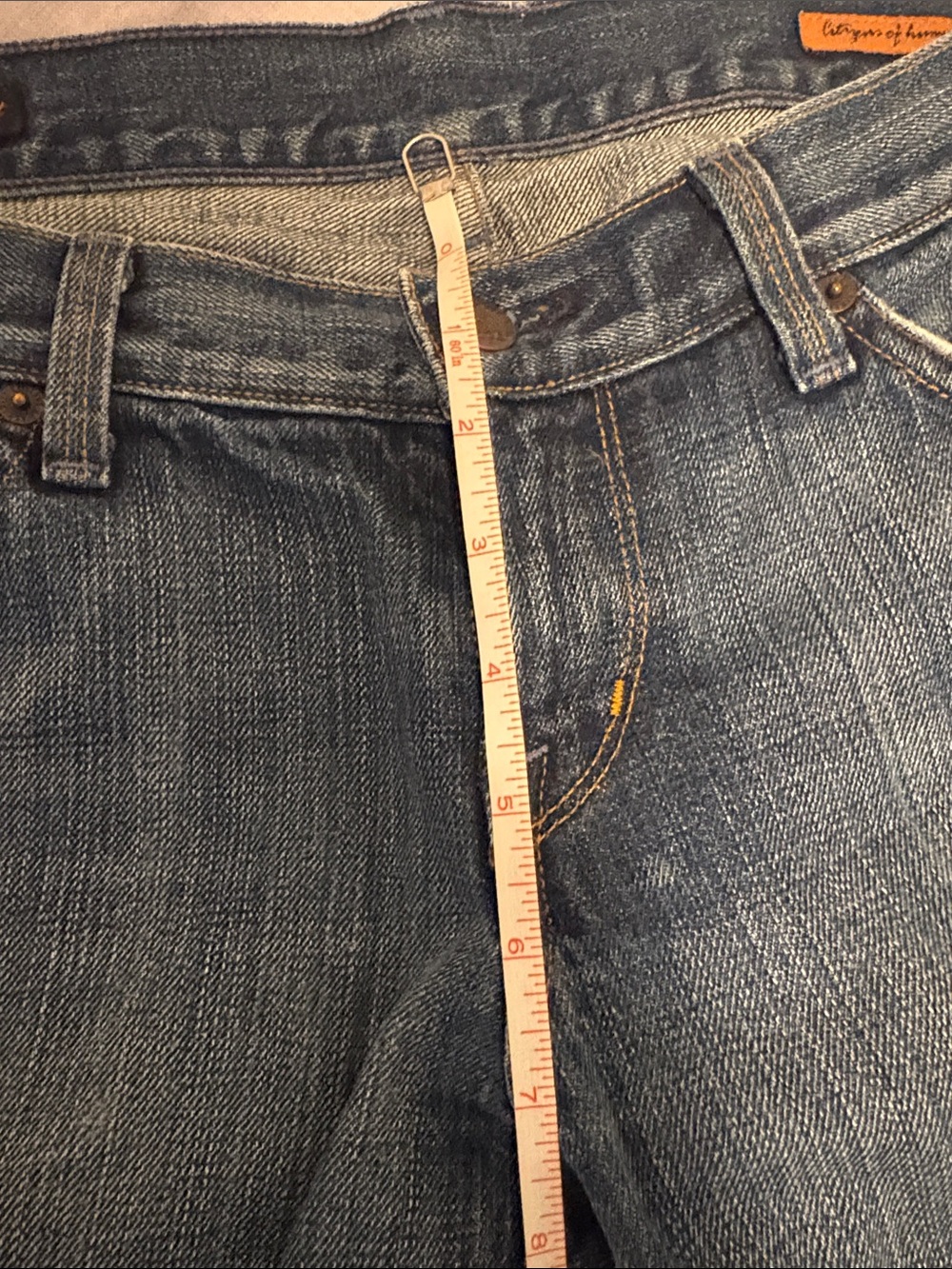 Citizens Of Humanity Kelly Medium Blue low waisted Bootcut Jeans - Picture 7 of 8